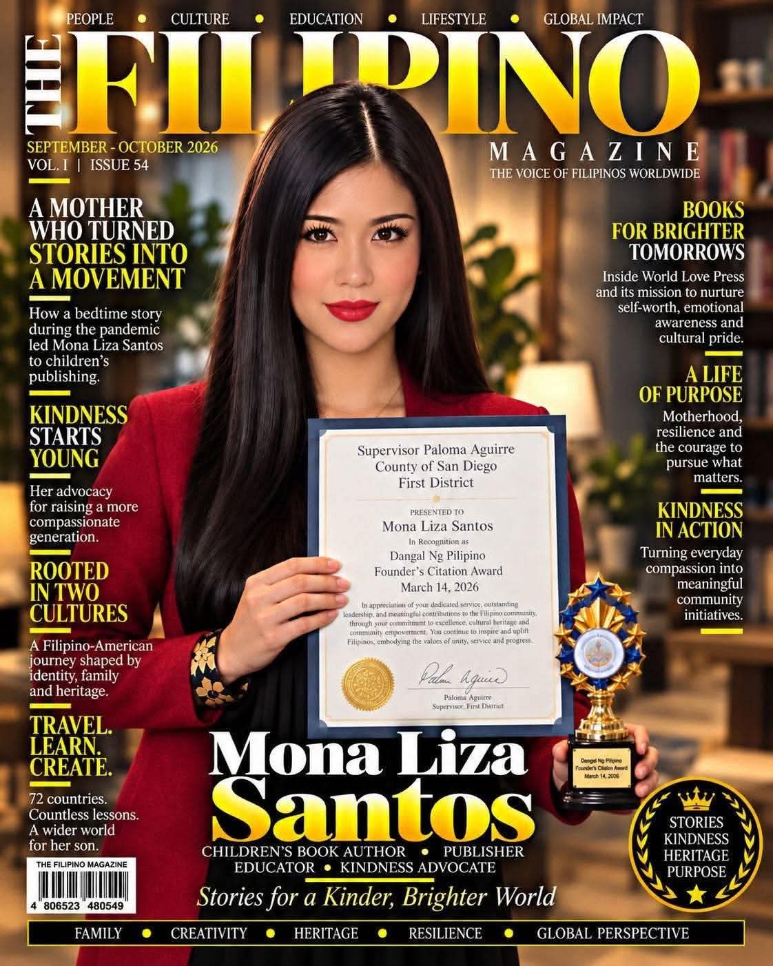 The Filipino Magazine feature featuring Mona Liza Santos