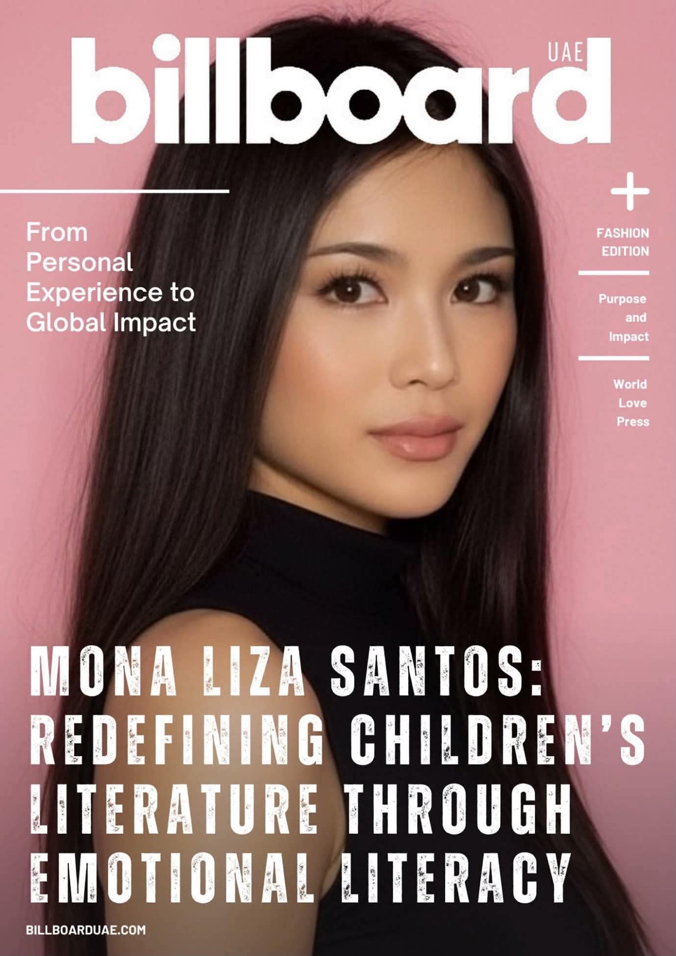 Billboard UAE feature featuring Mona Liza Santos